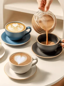 Espresso Cups Small Capacity Antique Rough Pottery Vintage Exquisite Pull Cup Design Ceramic Coffee Cups And Saucers Back To School