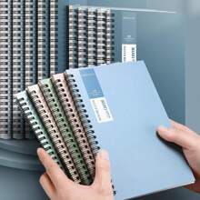 1/2/5pcs Coil Notebook, Simple A5/B5 Student Notepad, Thick Journal With Horizontal Lined Inner Pages, 60 Sheets, Sweet/Salty Series Available - Multicolor - View 2