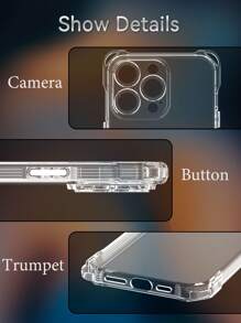 Spring 1pc Customized Phone Case, Compatible With IPhone 15/14 Plus/13 Pro/12 Pro Max/11, Transparent Anti-Fall, Scratch-Resistant, Fingerprint-Proof TPU Full-Frame Soft Shell, Ideal For Customizing Names, Surnames, Or Text, Suitable As Personal, Partner, Family, Friend, Best Friend, Birthday, Anniversary Gift