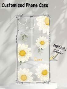 Spring 1pc Customized Phone Case, Compatible With IPhone 15/14 Plus/13 Pro/12 Pro Max/11, Transparent Anti-Fall, Scratch-Resistant, Fingerprint-Proof TPU Full-Frame Soft Shell, Ideal For Customizing Names, Surnames, Or Text, Suitable As Personal, Partner, Family, Friend, Best Friend, Birthday, Anniversary Gift