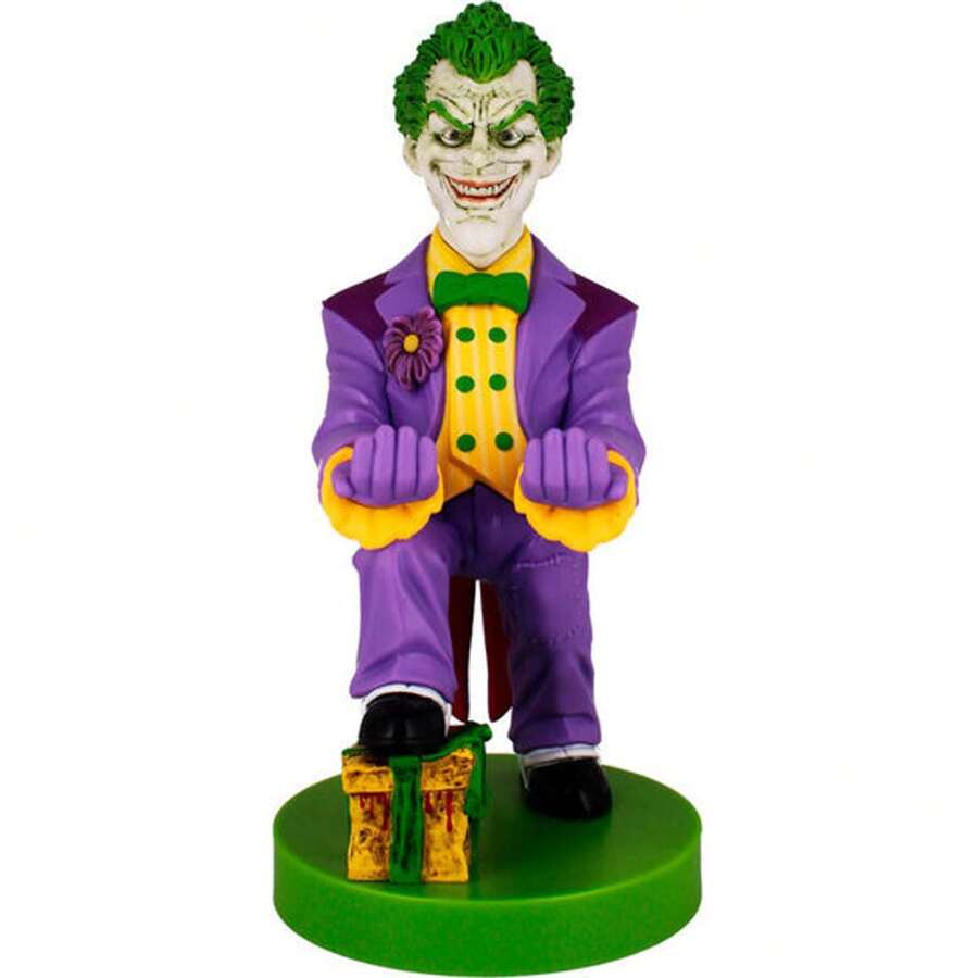 DC Comics | WSPARCIE FIGURKI DO KABLÓW JOKER DC COMICS 20CM - Figurka kolekcjonerska Wysoka jakość i dokładne detale - Figurka kolekcjonerska Idealna dla fanów i kolekcjonerów - Odporna i trwała Figurka kolekcjonerska - Figurka kolekcjonerska z limitowanej edycji