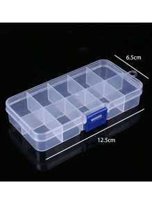 1 件装多功能透明收纳盒，带 56/28 个可拆卸隔层，独立隔层用于存放珠宝配件、小物件，采用可堆叠设计和透明盖子，非常适合整理钻石工具 - 彩色 - 查看 9