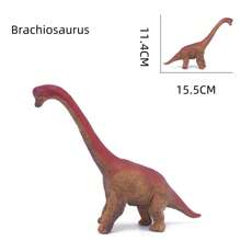 Figuras realistas grandes de dinosaurios jurásicos, colección de juguetes de dinosaurios de goma suave con pintura de colores - Tiranosaurio Rex, Braquiosaurio, Triceratops, Estegosaurio, Pterosaurio, decoración de escritorio en miniatura, regalos de Navidad para niños - Multicolor - Ver 14
