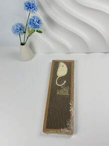 1pc Sisal Scratching Board With Cat & Cardboard Cat Scratch Pad Toy Puppy Keep Puppy Keep Cat Toys Cat Scratching Post