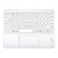 Bàn phím không dây Bluetooth Aigo T100, Bàn phím cảm ứng có thể sạc lại, Phù hợp với Android, IOS, Windows, Mini, Mức độ hấp dẫn cao, Bàn phím bền bỉ Tương thích với máy tính xách tay và máy tính văn phòng - trắng - Xem 13