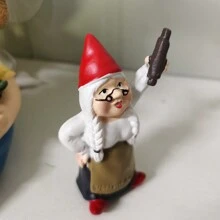 1pc 8cm Sáng Tạo Bà Già Thu Nhỏ Vườn Gnome Tiên Điêu Khắc Nhựa Thủ Công Đồ Trang Trí Cho Cảnh Quan Vi Mô, Quà Tặng Giáng Sinh - bà - Xem 8