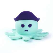 1 件婴儿出牙玩具，内有拨浪鼓，适合 0-12 个月婴儿的出牙玩具，硅胶婴儿出牙胶婴儿咀嚼玩具，可缓解出牙疼痛，章鱼出牙胶婴儿出牙玩具圣诞礼物，万圣节礼物（部分零件随机发送）万圣节装饰 - 彩色 - 查看 10