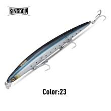 Kingdom Sea Fishing Lures 180mm 29g 33g Floating Slow Sinking Baits Minnow Wobbler Artificial Hard Baits VMC Hooks Fishing Tackle - Multicolor - View 17