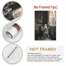 1 件马桶上的鬼魂、浴室里的鬼魂艺术、黑暗学院、万圣节装饰、浴室墙壁艺术、浴室装饰、维多利亚油画 - 彩色 - 查看 9