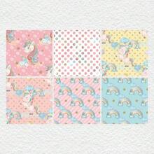 36 Sheets Scrapbook Paper Pad In 6*6'', Art Craft Pattern Paper For Scrapingbook Craft Cardstock Paper, DIY Decorative Background Card Making Supplies - Pink - View 4