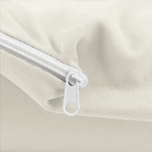 Capa Para Colchão Casal Padrão -  Malha Gel/Helanca com Zíper Resistente - Champanhe - Visão 3