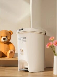 1 件装家用婴儿尿布桶带盖，方形垃圾桶带内外桶适用于婴儿尿布，卧室、客厅、厨房、浴室使用婴儿洗澡家庭装饰礼物 - 彩色 - 查看 5