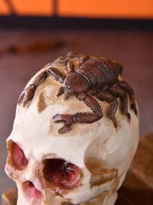 1pc Human Skull Replica Resin Model Anatomy Medical Skeleton - Multicolor - View 3