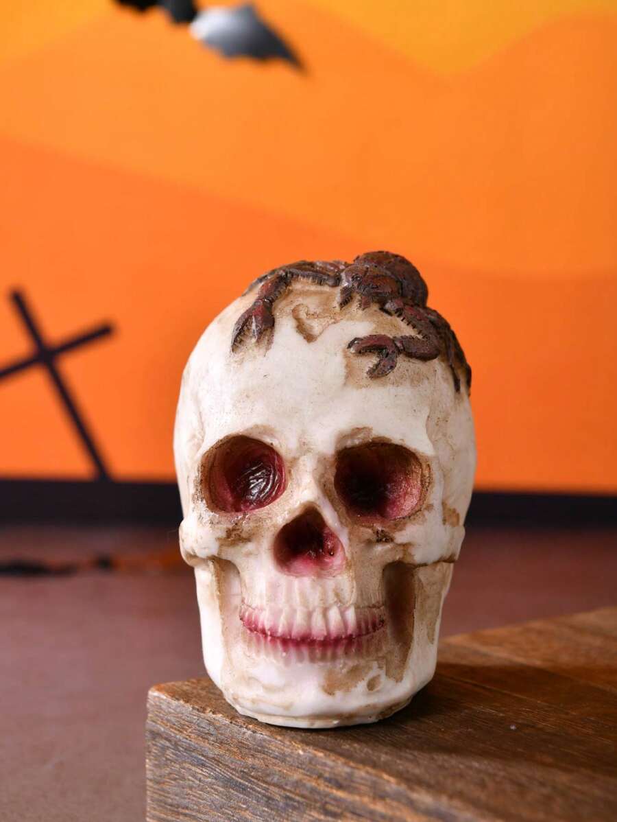 1pc Human Skull Replica Resin Model Anatomy Medical Skeleton - Multicolor - View 1