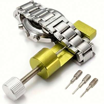 2 paquets d'outils de réparation de montre, outil de démontage de maillons de bracelet, idéal comme cadeau