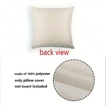 4pcs Square Polyester Linen Look Autumn/Winter Pumpkin & Maple Leaf Print Sofa Pillow Covers, No Filler - Multicolor - View 6