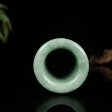 1pc Natural Jade Thumb Ring, Gemstone Finger, A Variety Of Styles And Colors Can Be Selected, Handmade Unique Wide Ring, Universal Ring Diameter, Amulet Ring, Male Ring, Gift For Husband. - G - View 3