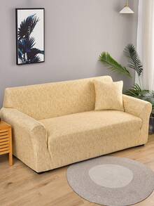 1 件家用沙发保护套，全包柔性沙发套，四季通用，适合家庭使用 - 黃色 - 查看 4