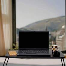Lap Tray Table For Meal Breakfast Reading Notebook Stand Book For Bed Sofa Bedroom - 黑色 - 查看 3