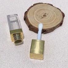 1支8毫升金银色方形大号唇彩管空管塑料化妆品口红管，便宜，圣诞礼物，化妆品，化妆工具，廉价商品，礼物，女士礼物，圣诞礼物 - 彩色 - 查看 5