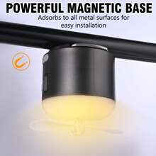 Quạt cầm tay Quạt sạc có đèn LED & 2 tốc độ, Quạt để bàn cá nhân trong nhà, cho văn phòng, đầu giường, du lịch, lều, câu cá, dã ngoại - màu đen - Xem 5