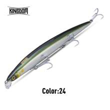 Kingdom Sea Fishing Lures 180mm 29g 33g Floating Slow Sinking Baits Minnow Wobbler Artificial Hard Baits VMC Hooks Fishing Tackle - Multicolor - View 11
