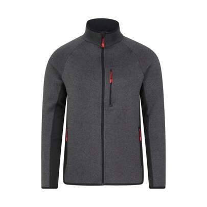 Mountain Warehouse Mens Treston Full Zip Fleece Jacket (Black)