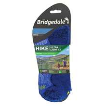 Bridgedale Mens Hiking Ultralight T2 Merino Wool Performance Crew Socks (Black) - Fast Shipping And Quick Delivery - Blue - View 2