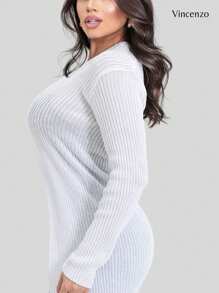 Cardigan Women's Coat - 白色 - 查看 3