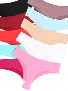 Melô Kit Lingerie com 5 Calcinhas Sem Costura Fio Dental que Não Marcam