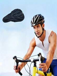 1Pc Seat Cover Replacement, 3D Soft Cushion Comfortable  Saddle Cover, Bicycle Accessories.Thickened Soft And Comfortable Sponge Cloth Seat Cover Road Bike Seat Cover Bicycle Accessories Cycling