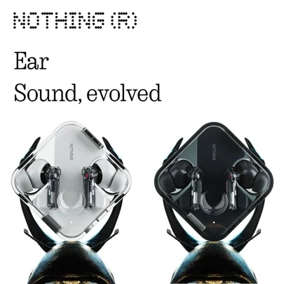 Nothing Ear B171，白色，蓝牙耳塞，优质 11 毫米陶瓷驱动器，带 LDAC 和 LHDC 的 24 位高分辨率音频，45 DB 智能主动降噪，带 8 频段均衡器的高级均衡器，个人声音配置文件，聆听时间长达 40.5 小时