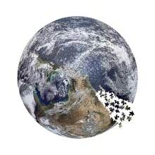 1000pcs Adult Flat Round Puzzle, High Difficulty Decompressing Game, Earth, Moon, Zodiac Themed - 1000 Piece Jigsaw Puzzle - View 5