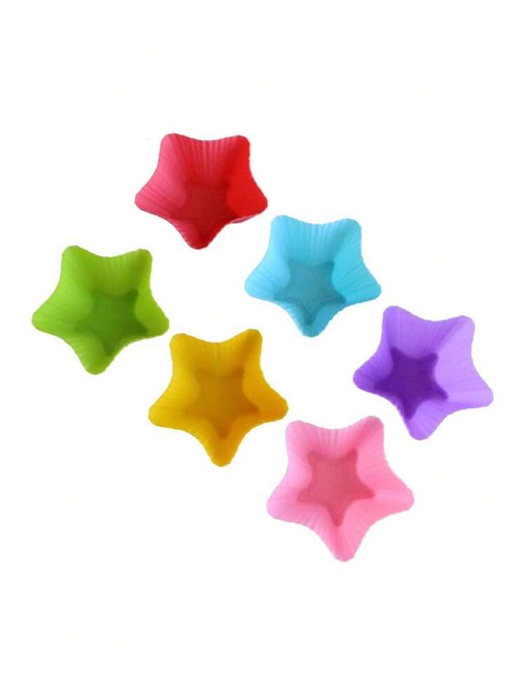 Formas Forminhas Silicone Cupcake Muffin Bolo Formatos Coloridas Kit 12 ou 6 - Multicolorido - Visão 7