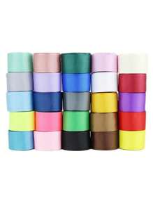 (10m/Pc) 4cm Colorful Polyester Grosgrain Ribbon, Gift Packaging, Apparel, Home Textile Decoration