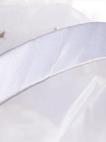 1 قطعة سلة زهور الفتاة العروس على الطراز الغربي المزينة بشريط الدانتيل والفيونكة، ذات حجم مصغر لحمام العروس وحفل الزفاف والإستقبال