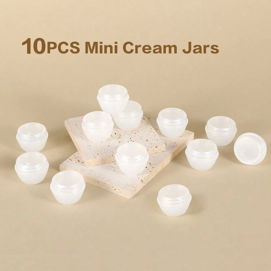 24 Pots Vides En Plastique Transparent De 10 Ml - Idéal Pour Recharges Cosmétiques DIY