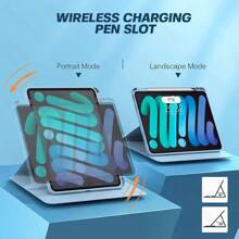 Goojodoq For IPad Case Air 4 Pro 11 10th 8th Gen 6th 7th 5th 9th IPad Case With Clear Pencil Holder - 黑色 - 查看 6