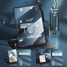 Goojodoq For IPad Case Air 4 Pro 11 10th 8th Gen 6th 7th 5th 9th IPad Case With Clear Pencil Holder - 黑色 - 查看 5