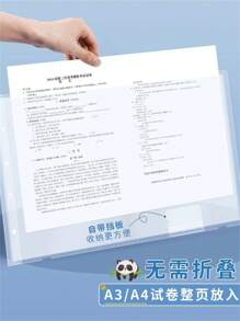 Pasta  A4 Saco De Plástico Multiuso Para Documentos - Branco - Visão 3