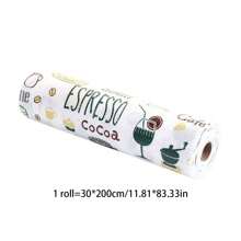 1 Roll 30*200cm Multifunction Kitchen Liner, Cute Cartoon Print Non Adhesive Moisture-Proof Waterproof Oil-Proof Drawer Paper For Wardrobe & Shoe Rack - Multicolor - View 13