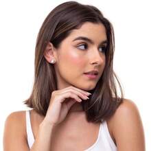 Spider Rhinestone Earring BC2317 - 銀 - 查看 3