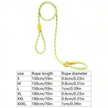 Medium-Large Dog Leash, Universal Safety Buckle Dog Collar & Leash Set, Anti-Pull Walk - Multicolor - View 33