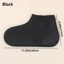 1 Pair/2 Pairs Of  Latex Waterproof Non-Slip Shoe Covers, Reusable, Waterproof Protection ,Outdoor Latex Rain Boots Waterproof Shoe Cover That Can Be Reused For Rain Prevention. Multiple Colors To Choose From, Rainproof Sandproof Silicone Rain Shoe Covers, Silicone Waterproof Shoe Covers, Rainy Day Shoe Covers, Reusable Non-Slip Rain Boots ,Suitable For Rainy Days, Grasslands, And Clean Use( Suitable For Sizes 37-45) - Multicolor - View 7