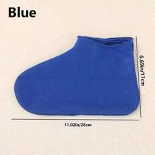 1 Pair/2 Pairs Of  Latex Waterproof Non-Slip Shoe Covers, Reusable, Waterproof Protection ,Outdoor Latex Rain Boots Waterproof Shoe Cover That Can Be Reused For Rain Prevention. Multiple Colors To Choose From, Rainproof Sandproof Silicone Rain Shoe Covers, Silicone Waterproof Shoe Covers, Rainy Day Shoe Covers, Reusable Non-Slip Rain Boots ,Suitable For Rainy Days, Grasslands, And Clean Use( Suitable For Sizes 37-45) - Multicolor - View 8