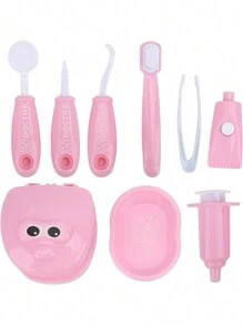 1 件牙医工具模型，9 件套装儿童角色扮演牙医检查牙齿模型套装牙医角色扮演用品玩具 - 彩色 - 查看 13