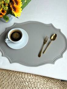 1 tấm lót bàn bằng da, tấm lót bàn ăn lấy cảm hứng từ phong cách cổ điển, sáng tạo theo phong cách châu Âu, chịu nhiệt, chống thấm nước và chống dầu - Nhiều màu - Xem 14