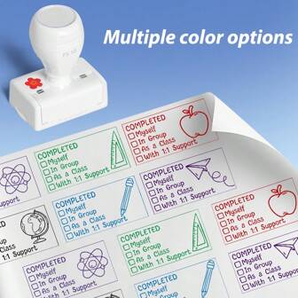 1pc Teacher Stamp, Checkbox Grading Stamp, Classroom Stamp, Teacher Homework Stamp, Classroom Teacher Stamp Back To School,Back To School,School Supplies