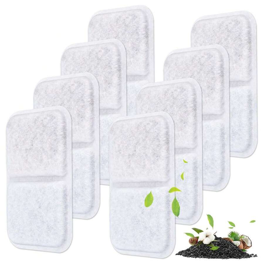 8 paquetes de filtros de caja de arena de reemplazo para amantes de los gatos y mamás de gatos, filtros para la caja de arena con filtro de aire de la marca Airsift Jumbo para amantes de los gatos y mamás de gatos, almohadillas purificadoras de aire para amantes de los gatos y mamás de gatos - Blanco - Ver 1