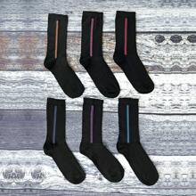 Sock Snob 6 Pack Mens Patterned Coloured Soft Cotton Dress Socks (DEE3) - Fast Shipping And Quick Delivery - Multicolor - View 4